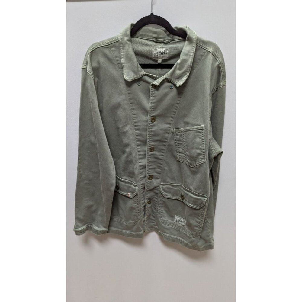 & Sons Green Casual Carver Jacket